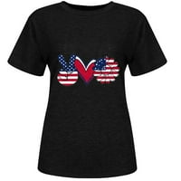 OAVQHLG3B 4. jula odijela za ženska američka zastava majica Ljetni vrhovi za žene Ležerne prilike za
