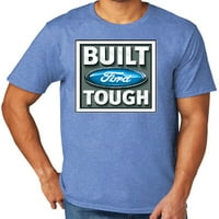 Izgrađena Ford Theugh Muška majica TRIBLEND, XL Carolina Blue Heather