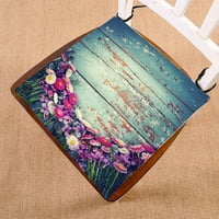 Ljeto šareno cvijeće Vintage drvena stolica jastučića sjedala sjedalica za jastuke jastuk jastuk dvostruke tiskanje