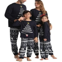 Zodanni mammy tata djeteta podudarajući obiteljske pidžame set vrhova i hlače noćna odjeća elastična