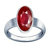 Divya Shakti 8.25-8. Carat Ruby Plain dizajnerski prsten