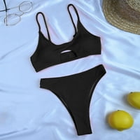 Ženski kupaći kostim Split Push Up kupaći kostim set zavoj Split dvodijelni bikini kupaći kupaći kostimi