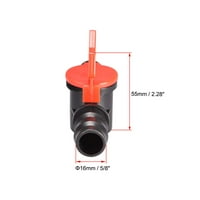 UXCell kap za navodnjavanje kapljice za dvostruki mužjak bodljikav ventil akvarij vodeni protok vode plastični ventil