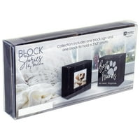Neoskon International Designs PET sjećanje na blok priče Black znak i okvir za slike Pokloni