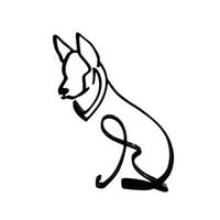 Vanjski božićni psetski šljap Simnjeni metalni pas Životinjski pas Cat Ornament Crtament Crstents Božićni