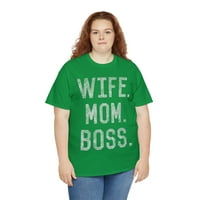 Supruga Mom Boss Smiješne majke Dan Unizira grafičku majicu