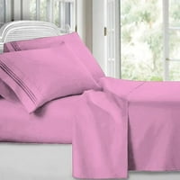 Egipatski komforni krevetni list postavljen duboki džep krevet za krevet ružičaste boje