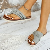 Mchoice Womens Wedge Sandale New Style Ravne sandale Udobne cipele Slip Sole Dame Summer Beach Cipele