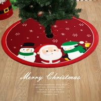 BIPLUT DRY SUPRIJA MAT svijetla otvorena dekorativna fleva Santa Claus Xmas Tree suknje za zabavu