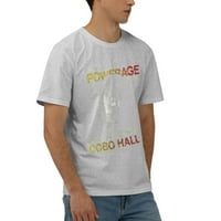Mens AC DC Power Tour Odrasli Heather Službene majice kratkih rukava Puna sezona srednje siva
