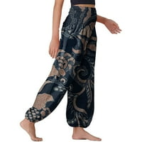 Yoga hlače gamaše za žene udobne boho hlače labave joge hlače hipi pidžama lounge boho pidžama hlače