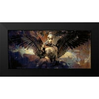 Bolokofsky, Ronald Black Modern Framed Museum Art Print pod nazivom - Angel u čekanju