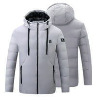 Ecqkame Grijane jakne za muškarce Clearence Vanjska topla odjeća zagrijana za jahanje skijanje ribolov