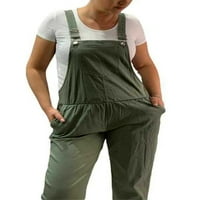 Avamo ženski kombinezon pune boje Casual Rompers Podesivi kaiševi Dugačke hlače sa džepovima