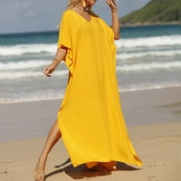 Odjela za plivanje Oprema za pokrov ženska bluza na plaži haljine labave veličine Bohemian Long suknja