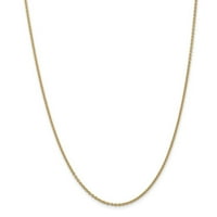 14K jastog kandža za zatvaranje zlatnog okruglog kablovskog lanca ogrlice nakit pokloni za žene