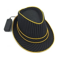 Premium lampica up šešir koristi el žica svijetla LED treperenje bljeskanje jazz cap party hat za sajmu