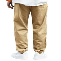 Muške casual pantalone nacrtaju srednje strukske pantalone sa džepovima za sportske vježbe trčanja