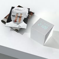 Cube Budilica Višenamjenska digitalna stolna noć sa treninzima za punjenje lampica za punjenje Alarm