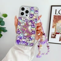 za iPhone pro MA Bling Glitter Case, luksuzni sjajni dijamantski kristal SPRINSKO LOOLED dragulj 3D