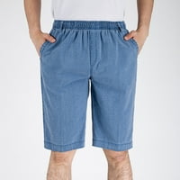 Muška povremena kratke hlače za plažu Ljeto ravna široka noga elastični struk salone za salon za redovito