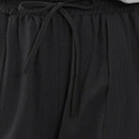 Žene Ležerne prilike Srednji struk Ljeto Pamuk Loose duge ravne hlače H4485595