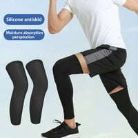 ANVAZISE KLEE Brace Mekana tkanina za upijajuća ruka elastična rukava rastegnuta podrška koljena za trčanje crna 2xl