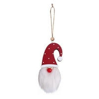 Heiheiup plišani osvijetljeni Xmas drveni prozor za nos sa LED stablom privjeskom odmoru za odmor Osnivanje viseći božićni ukras visi ukrasni