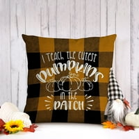 Loopsun Fall Halloween ukrasi za kućnu jesenju Festivalski festival jastučnice Obiteljski ukras jastuk