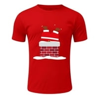 Košulje za muškarce Modni slobodno vrijeme Sport Božićni pamuk Digitalni ispis Majica kratkih rukava