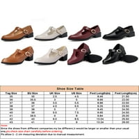 Harsuny Womenske pumpe Comfort T-remen Formalni modni modni modni cipele na petu Mary Jane Cipele Crno-niska