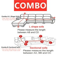 Yipa Sofona kauč na razvlačenje s klizačem elastični kauč Loveseat Recliner namještaj zaštitnika L-u obliku kauč na razvlačenje s klizačima
