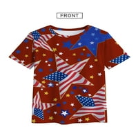 Žene američke zastave Grafičke majice tiskane majice kratkih rukava