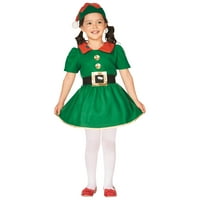 Northerlight 26 Green i Crvena devojka ELF božićni kostim - 4 godine