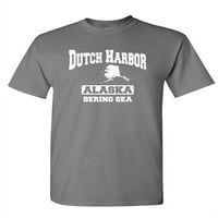 Harbor Bering Sea - Unise pamučna majica Tee majica, vojska, XL