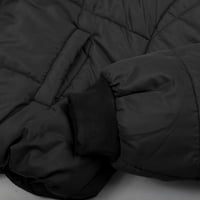 CAICJ zimski kaputi za žene Ženski otvoreni prednji kapuljač kardigan dugih rukava Ležerni džemper džemper sa džepovima crna, l