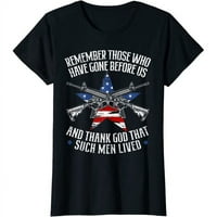 Muški se sjećaju palih vojnika USA zastava američkog spomen-dnevne majice