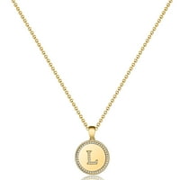 Početna ogrlica zlato za žene 14K zlato napunjena CZ-ova ogrlica sa privjeskom