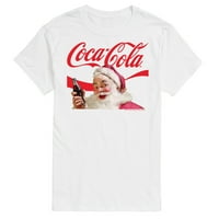 Coca-Cola - Santa Closeup Coca Cola Logo - Muška grafička majica kratkih rukava