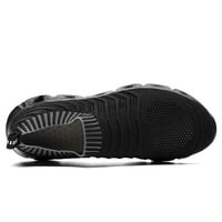 Ljetne prozračne mrežne muške sportske cipele Udobne pune boje rastezane cipele Ležerne cipele za trčanje mekane jedino pješačke tenisice crne veličine40