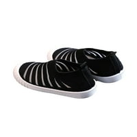 Gomelly unisex-dječja cipela prozračna stanova Sportske casual tenisice Mesh hodanje cipela na otvorenom crna 8c
