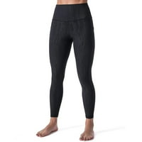 Cuoff yoga hlače modne dame tiskane čvrsto bešavne fitness trčanje joga hlače crna l poliester