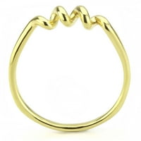 Zlatni zavojni ženski prsten 316L nehrđajući čelik Anillo Color Oro para mujer acero inoksidljiv
