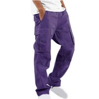 Znojeće hlače za muškarce čišćenje muškaraca čvrsti povremeni džepovi na otvorenom ravno tipom fitness