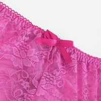 Donje rublje za žene cvjetni pantski donji rub kratak plus noćna odjeća ružičasta L