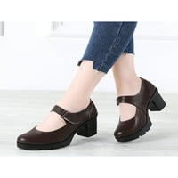 Harsuny Women visoke pete Platform Mary Jane pumpe cipele tamno smeđe 8
