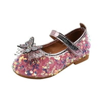 Mikilon Toddler cipele za bebe djevojke slatke modne biserne leptire bez klizanja male kožne princeze