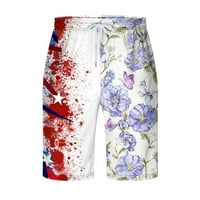 Na prodaju Bermuda kratke hlače za muškarce patchwork šorc sa džepovima Elastične pantalone na plaži,