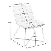 Avamo akcent stolica Vanity Lounge stolice sa zlatnim metalnim nogama stabilnim setom modernog visokog