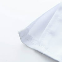 Plus veličina haljina za žene Žene kratki rukav V-izrez Solid Boja vrhova radne majice L